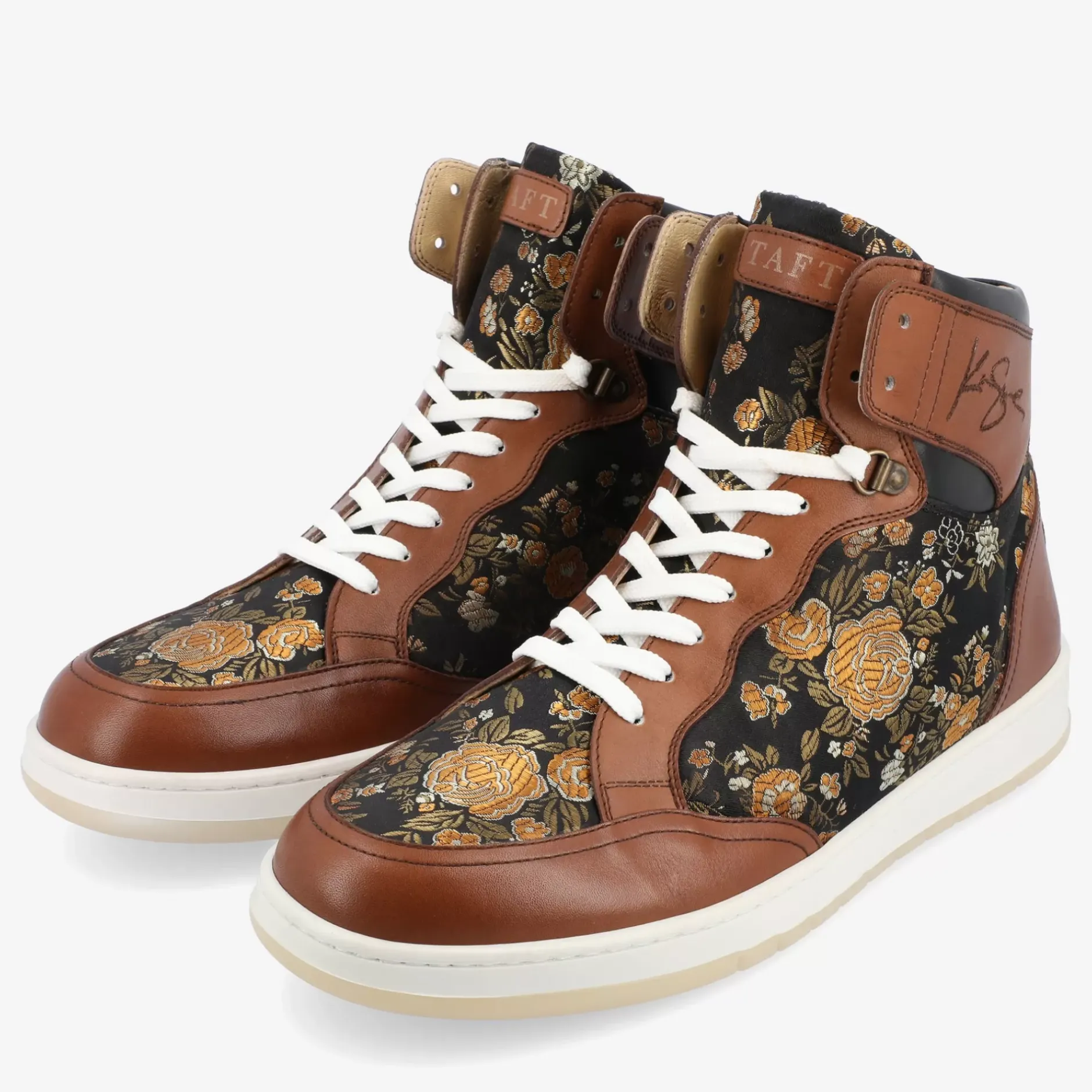 TAFT The Rapido Sneaker|Sneakers>Rapido Brown High Top Sneakers - Eden |
