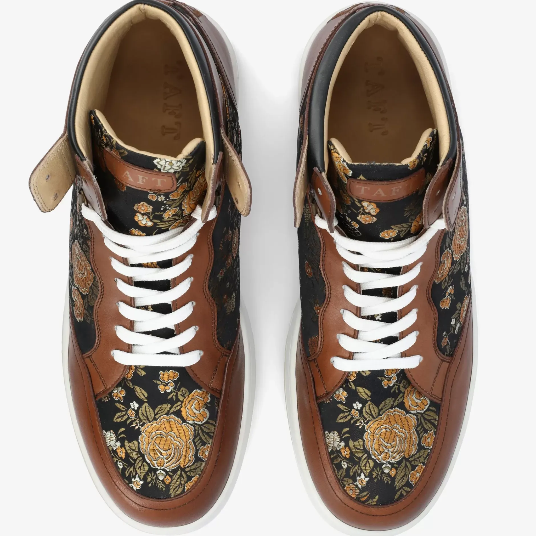 TAFT The Rapido Sneaker|Sneakers>Rapido Brown High Top Sneakers - Eden |