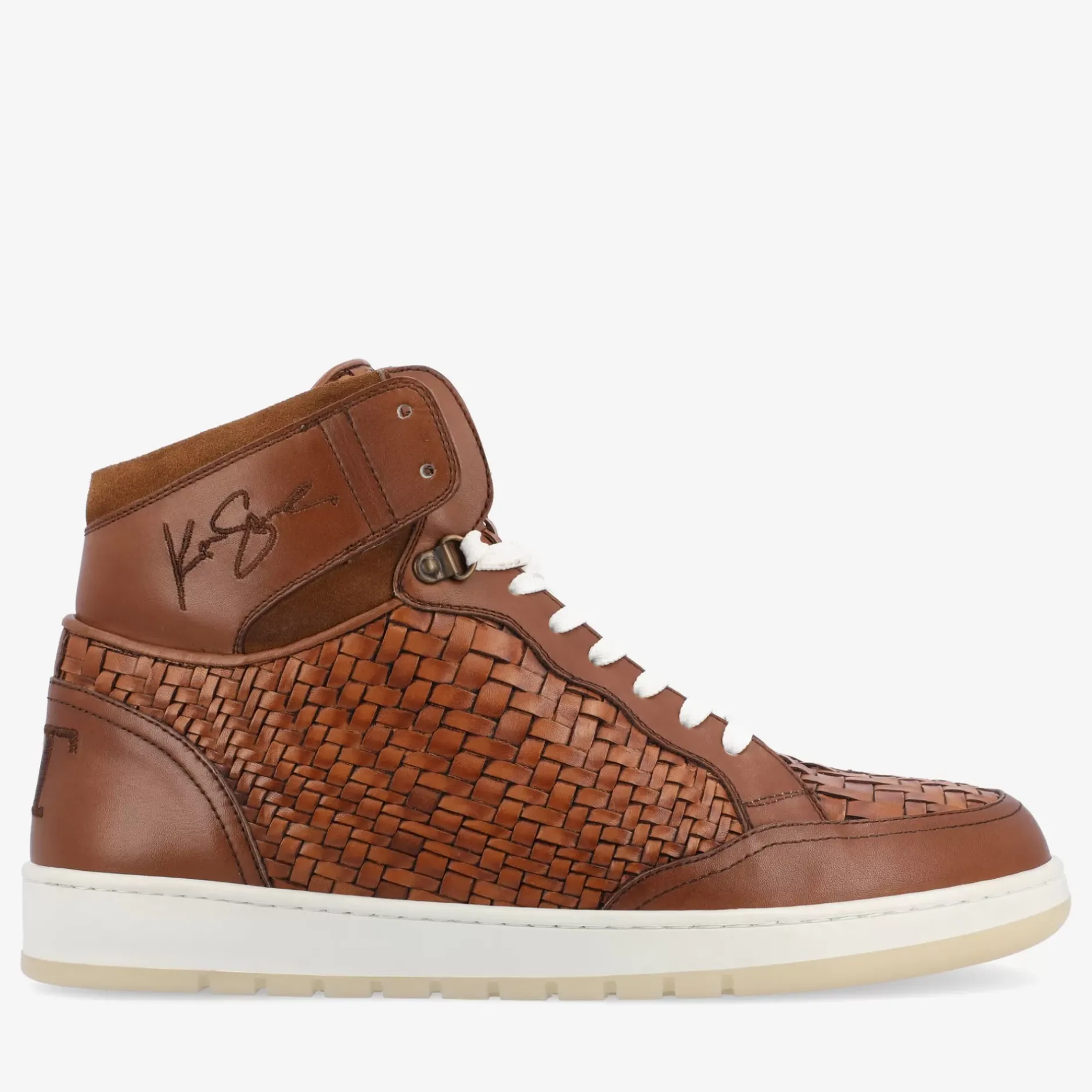 TAFT The Rapido Sneaker|Sneakers>Rapido Brown Leather Sneakers - Brown Woven |