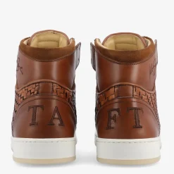 TAFT The Rapido Sneaker|Sneakers>Rapido Brown Leather Sneakers - Brown Woven |