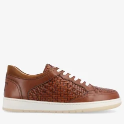 TAFT The Rapido Sneaker|Sneakers>Rapido Low In Brown Woven - Brown Mens Sneakers |