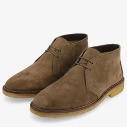TAFT Boots>The Chukka Boot In Olive - Mens Chukka Boots |