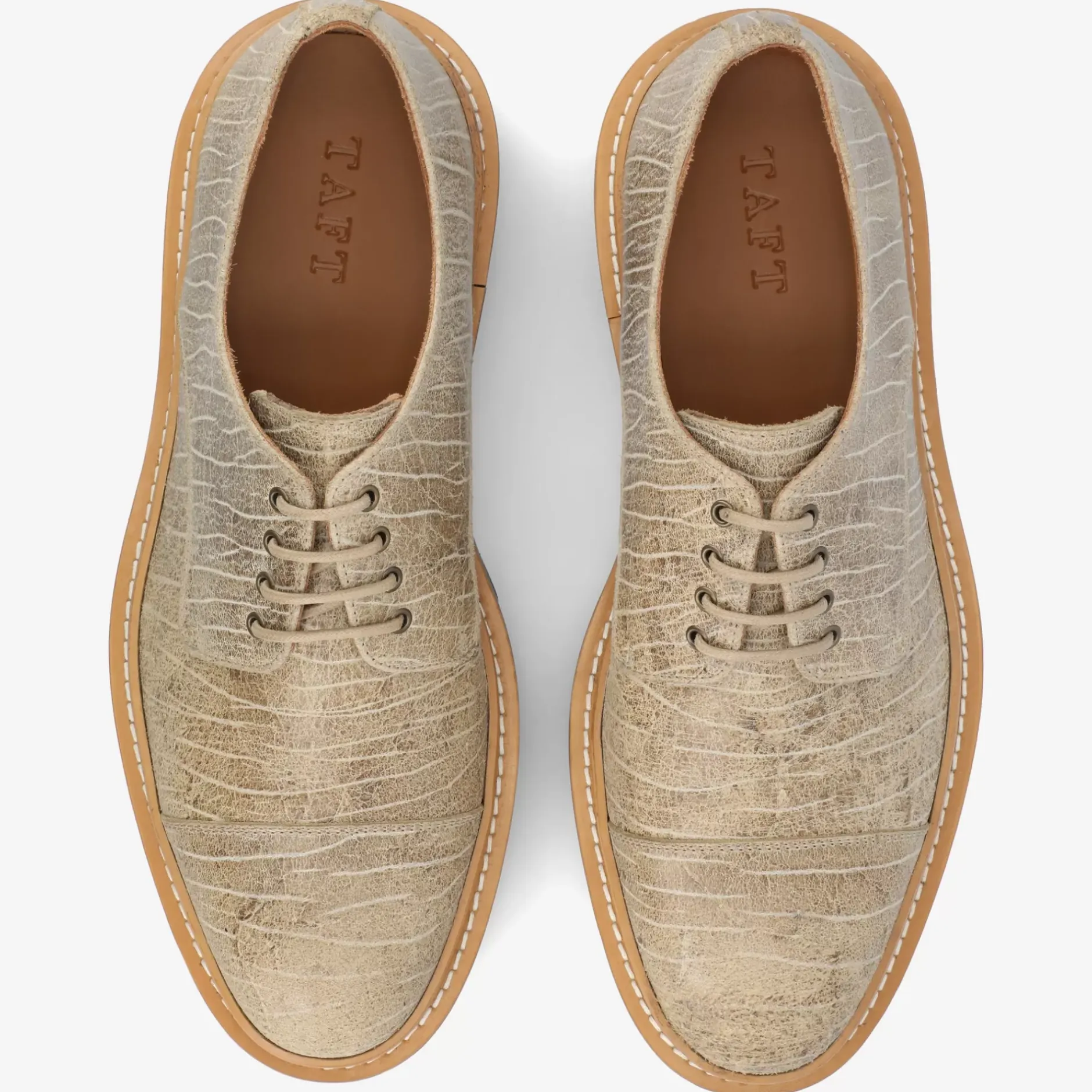 TAFT Shoes>The Country Captoe In Teak - Classic Mens Shoe |