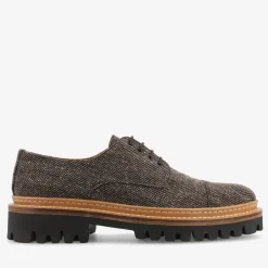 TAFT Shoes>The Country Captoe - Taupe Mens Shoe |