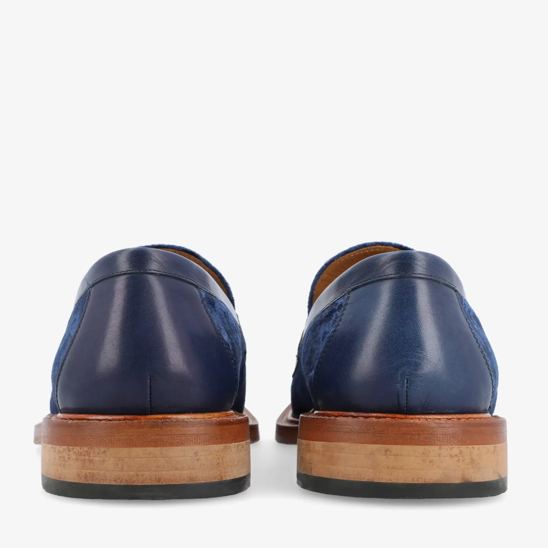 TAFT Loafers|Shoes>The Fitz Loafer In Deep Azure - Velvet Loafers |