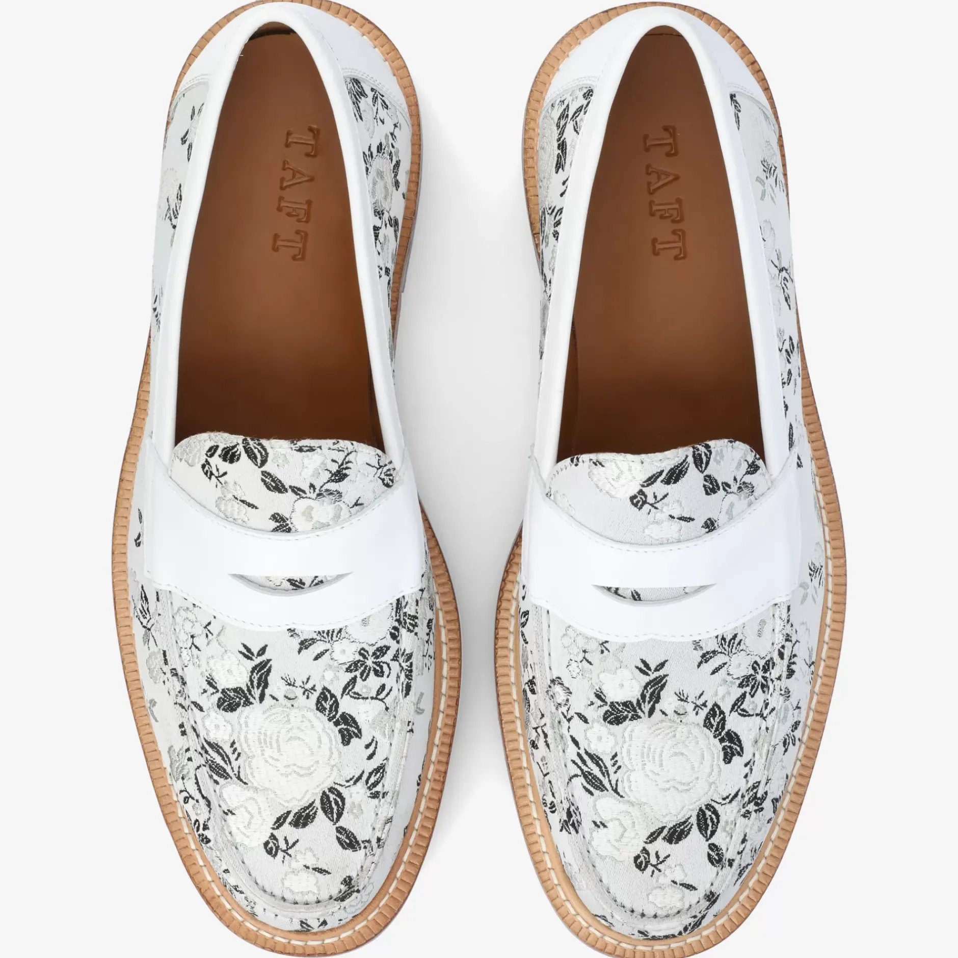 TAFT Shoes|Loafers>The Fitz Loafer In Eden Blanc - White Loafers For Men |