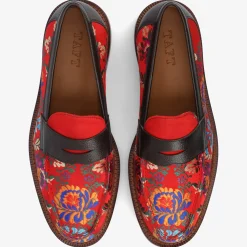 TAFT Loafers|Shoes>The Fitz Loafer In Fiore - Red Men'S Loafers |