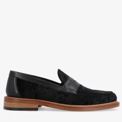 TAFT Loafers|Shoes>The Fitz Loafer In Midnight - Black Velvet Loafers |