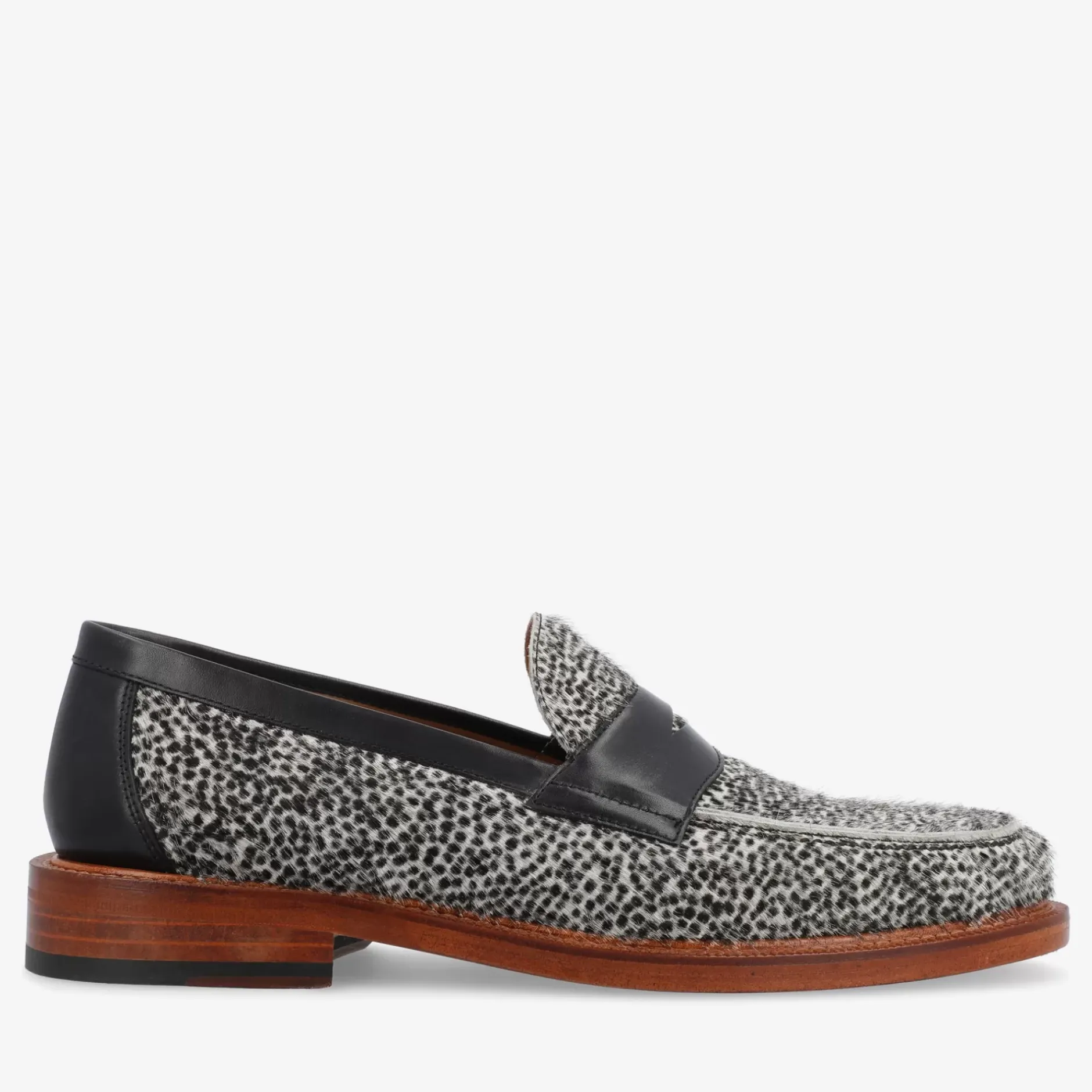 TAFT Loafers|Shoes>The Fitz Loafer In Rainclouds - Black And White Dot |