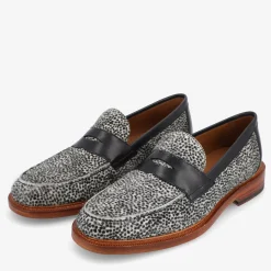 TAFT Loafers|Shoes>The Fitz Loafer In Rainclouds - Black And White Dot |