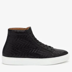 TAFT Sneakers>The Hightop Sneaker In Black Woven |