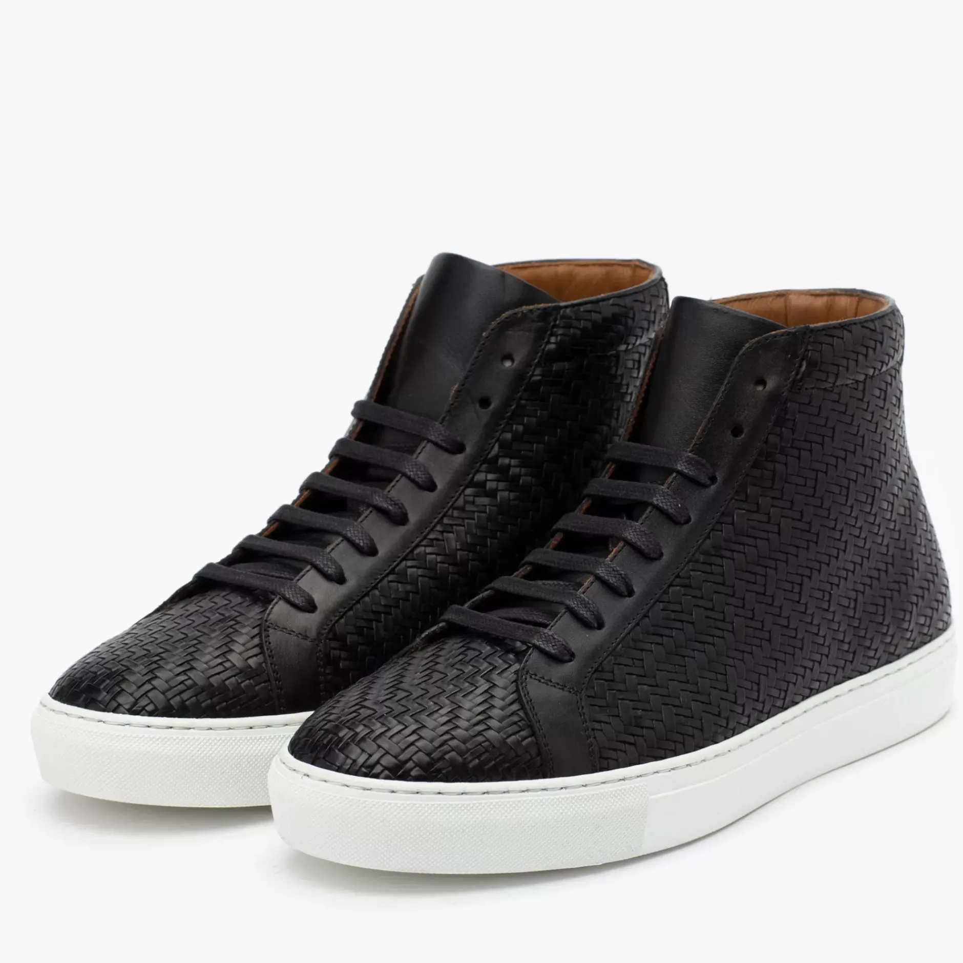 TAFT Sneakers>The Hightop Sneaker In Black Woven |