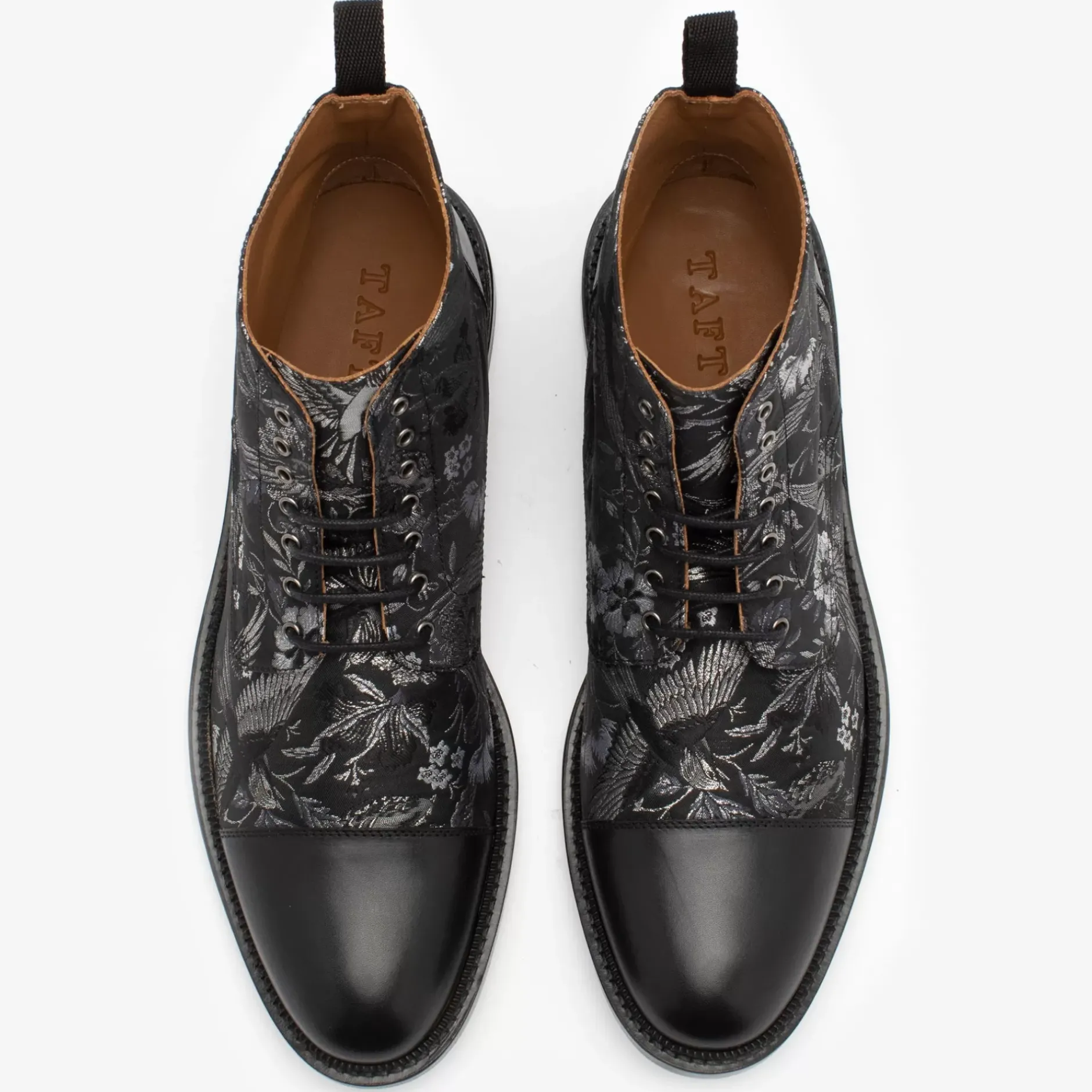 TAFT Boots>The Jack Boot In Dark Sky - Floral Boots |