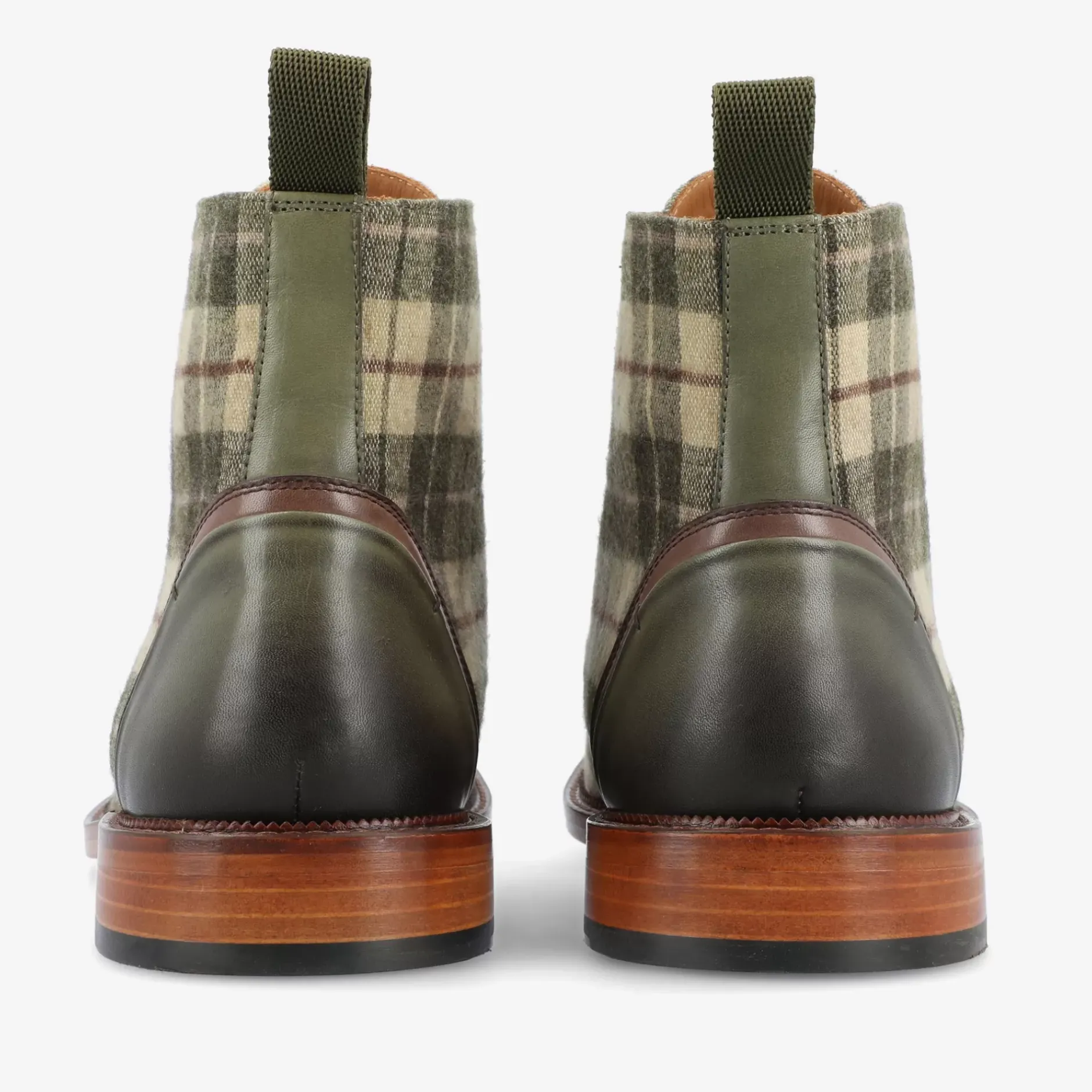 TAFT Boots>The Jack Boot In Green Plaid |