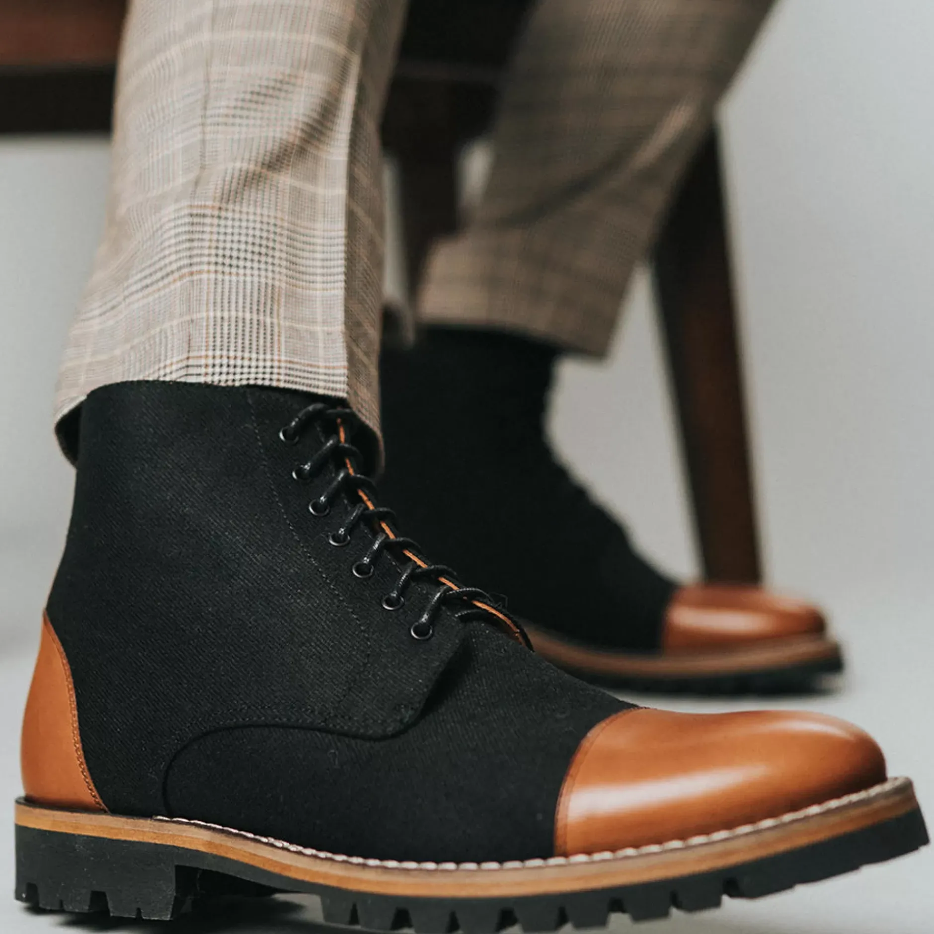 TAFT Boots>The Jack Boot In Industrial - Two Toned Boots |