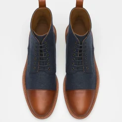 TAFT Boots>The Jack Boot In Navy - Ankle Boots |
