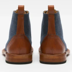 TAFT Boots>The Jack Boot In Navy - Ankle Boots |