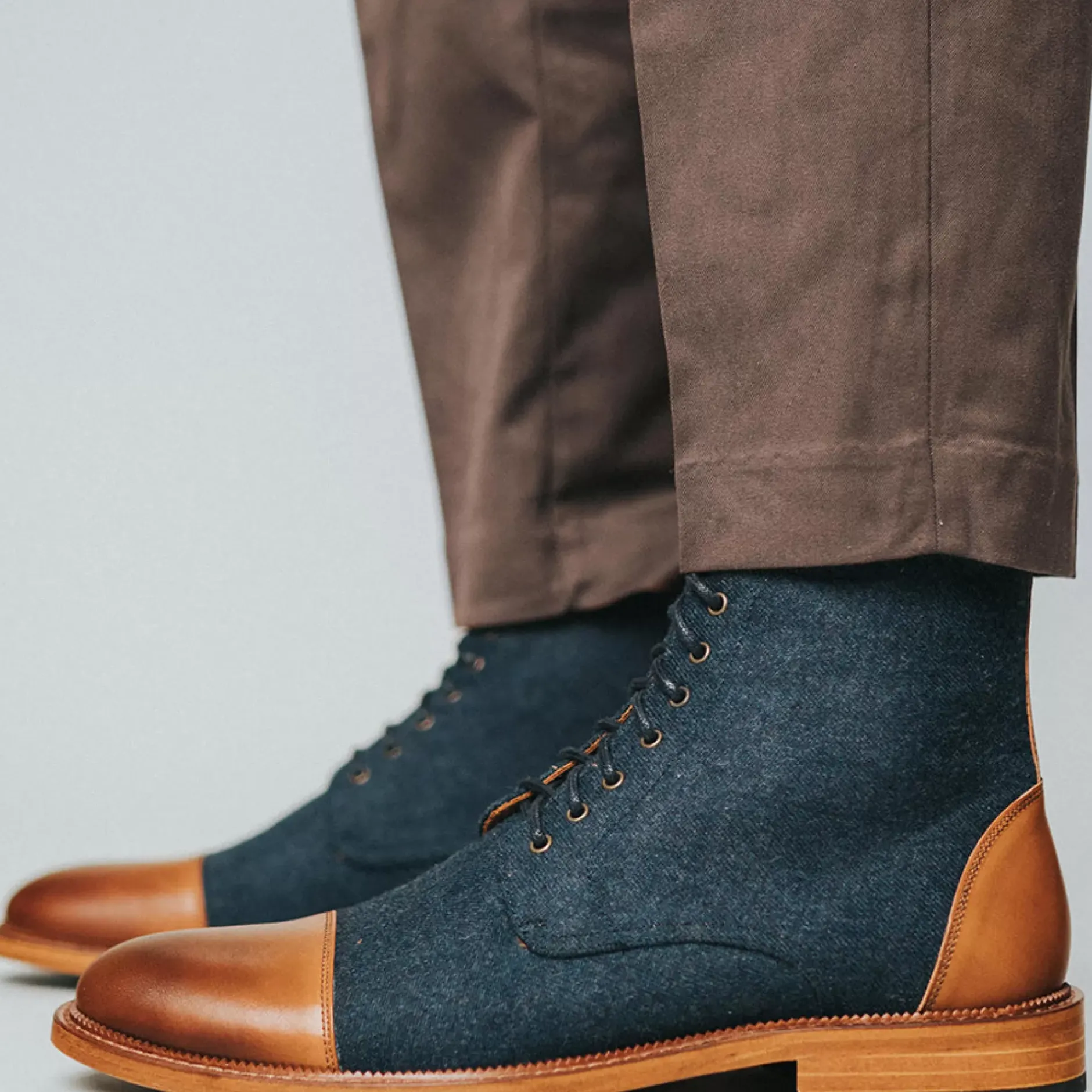 TAFT Boots>The Jack Boot In Navy - Ankle Boots |