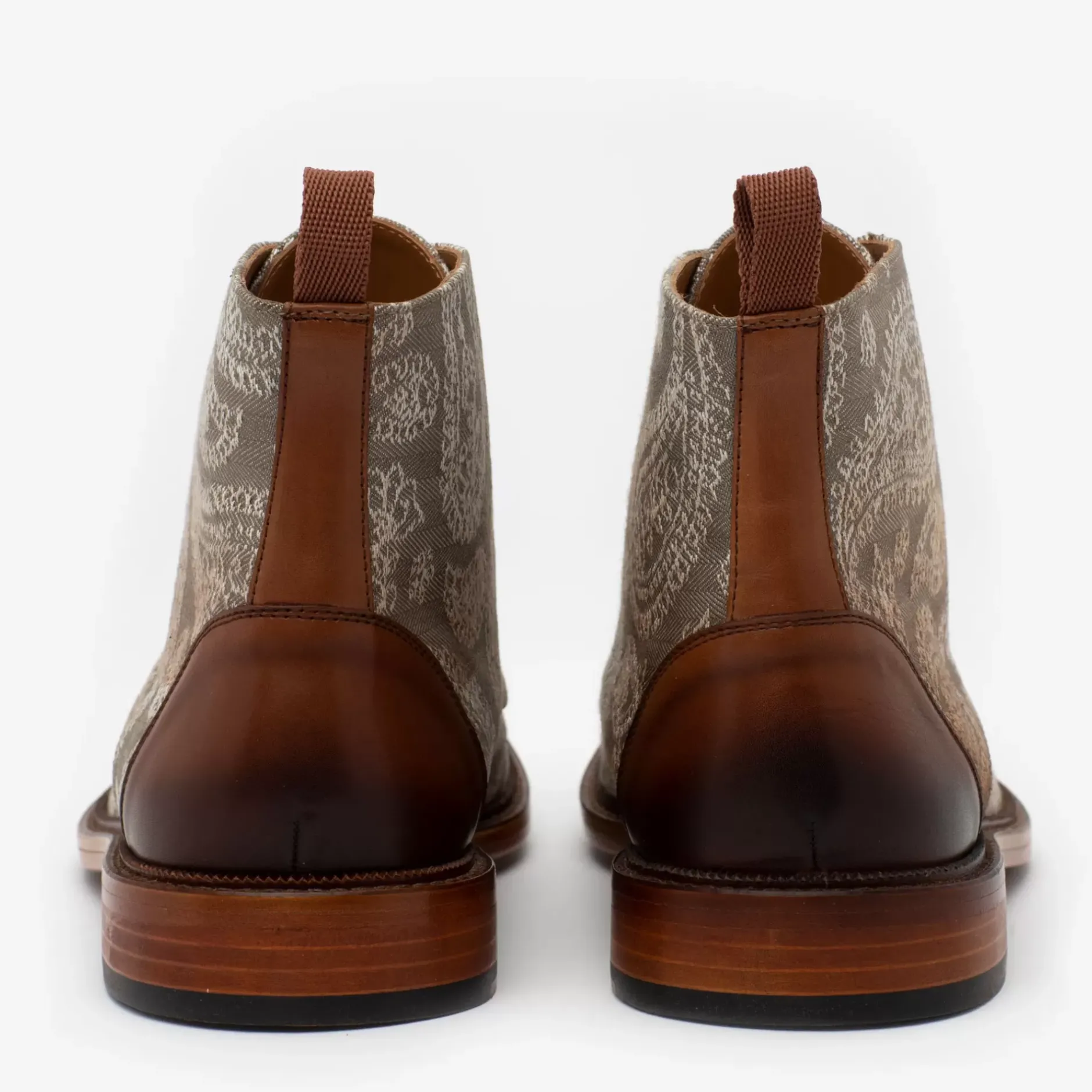 TAFT Boots>The Jack Boot In Taupe Paisley |