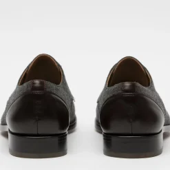 TAFT Shoes>The Jack Shoe In Grey/Oxblood Leather |