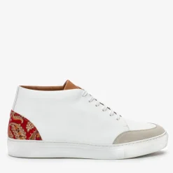 TAFT Sneakers>The Klay Mid Top Sneaker In Red/White |