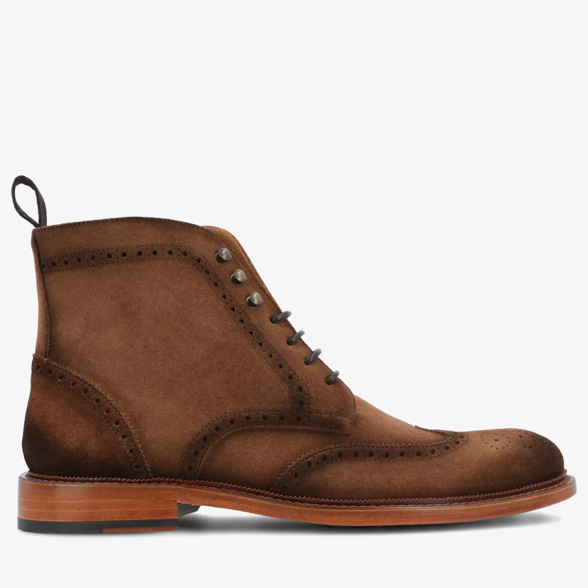 TAFT Boots>The Mack Boot In Brown - Suede Boots |
