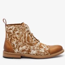 TAFT Boots>The Rome Boot - Suede Print Floral Boots |