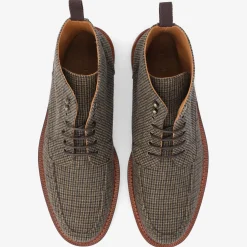 TAFT Boots>The Smith Boot In Espresso - Houndstooth Boot |