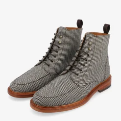 TAFT Boots>The Smith Boot In Honey - Moc Toe Boot |