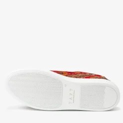 TAFT Sneakers>The Sneaker In Red Paisley - Unique Sneakers |