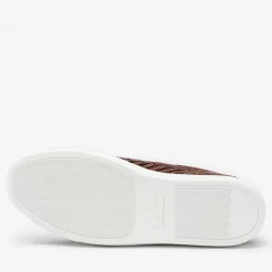 TAFT Sneakers>The Sneaker In Woven Brown Leather |