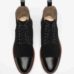 TAFT Boots>The Troy Boot - Black Suede |