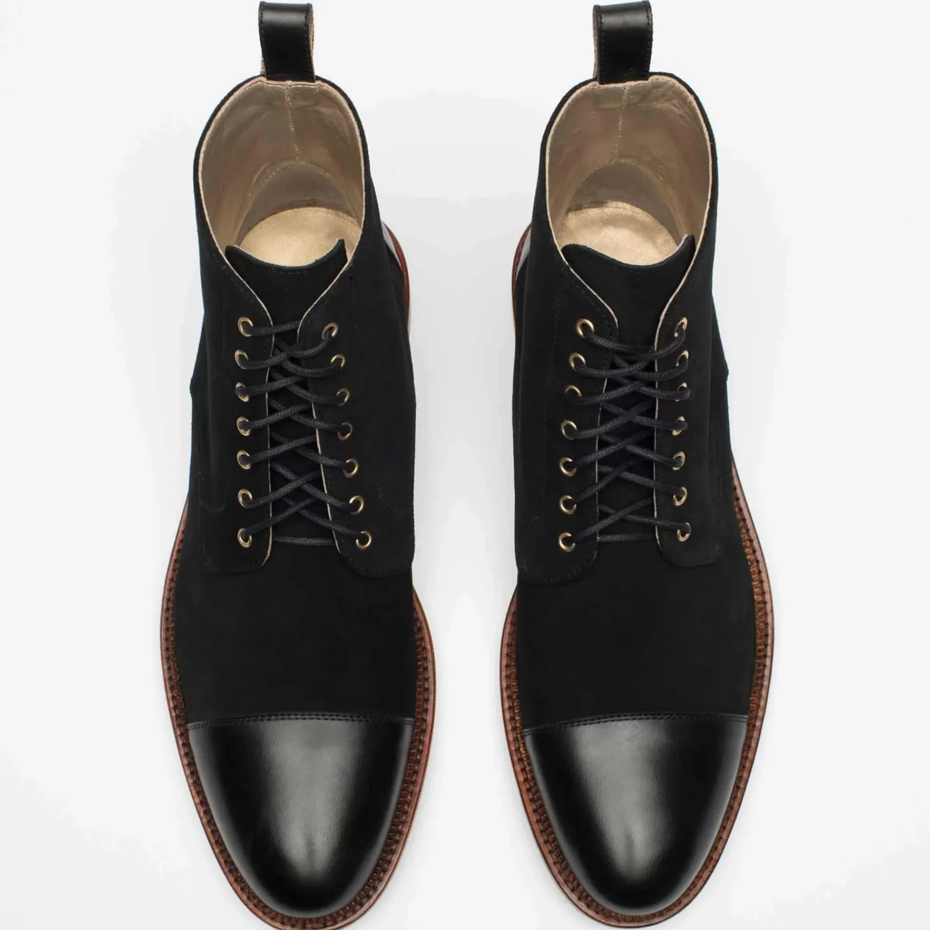 TAFT Boots>The Troy Boot - Black Suede |
