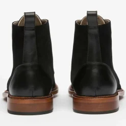 TAFT Boots>The Troy Boot - Black Suede |