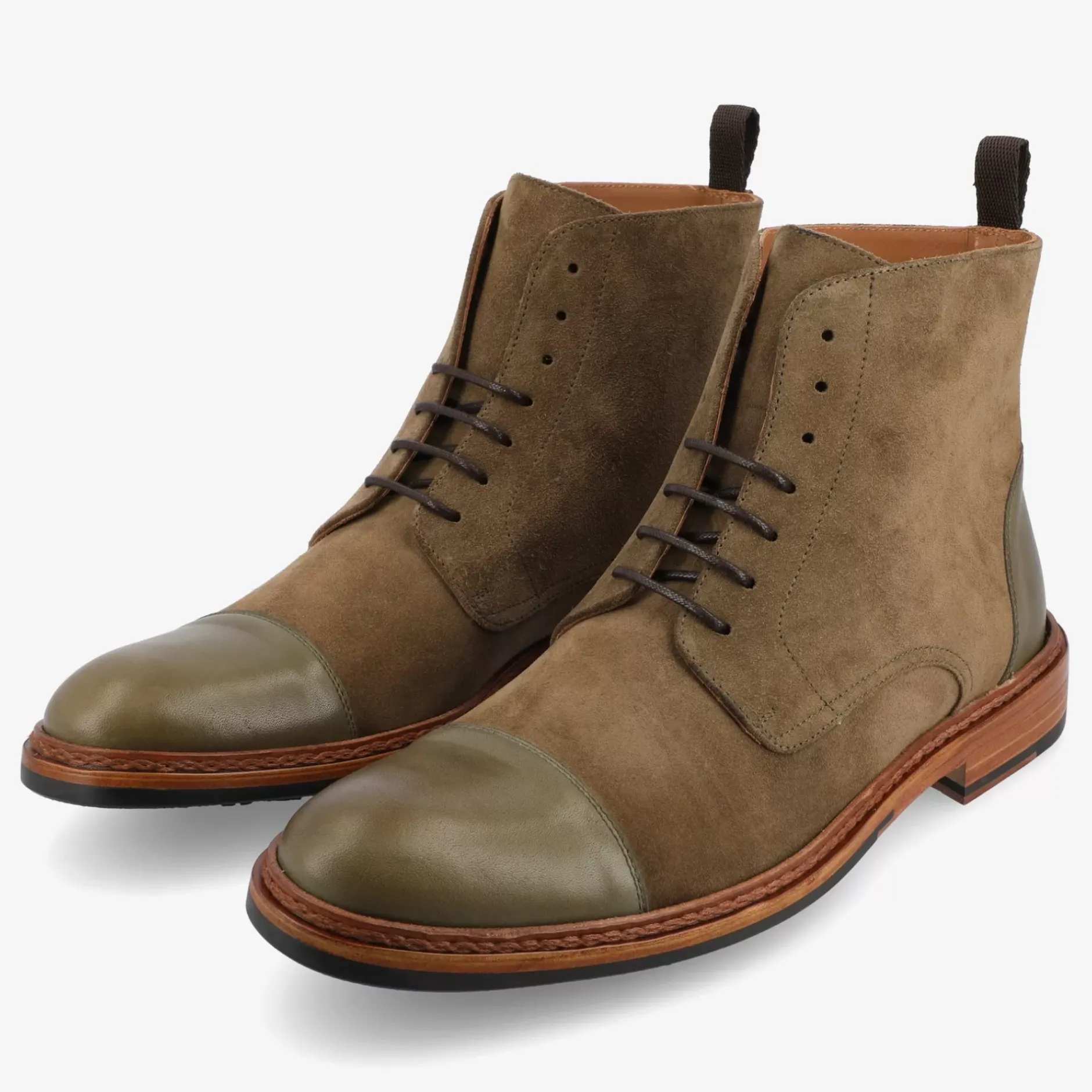 TAFT Boots>The Troy Boot In Olive