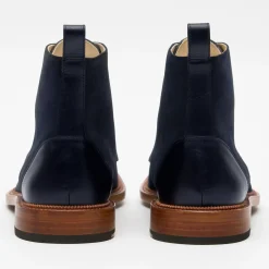 TAFT Boots>The Troy Boot - Navy Suede Boots |