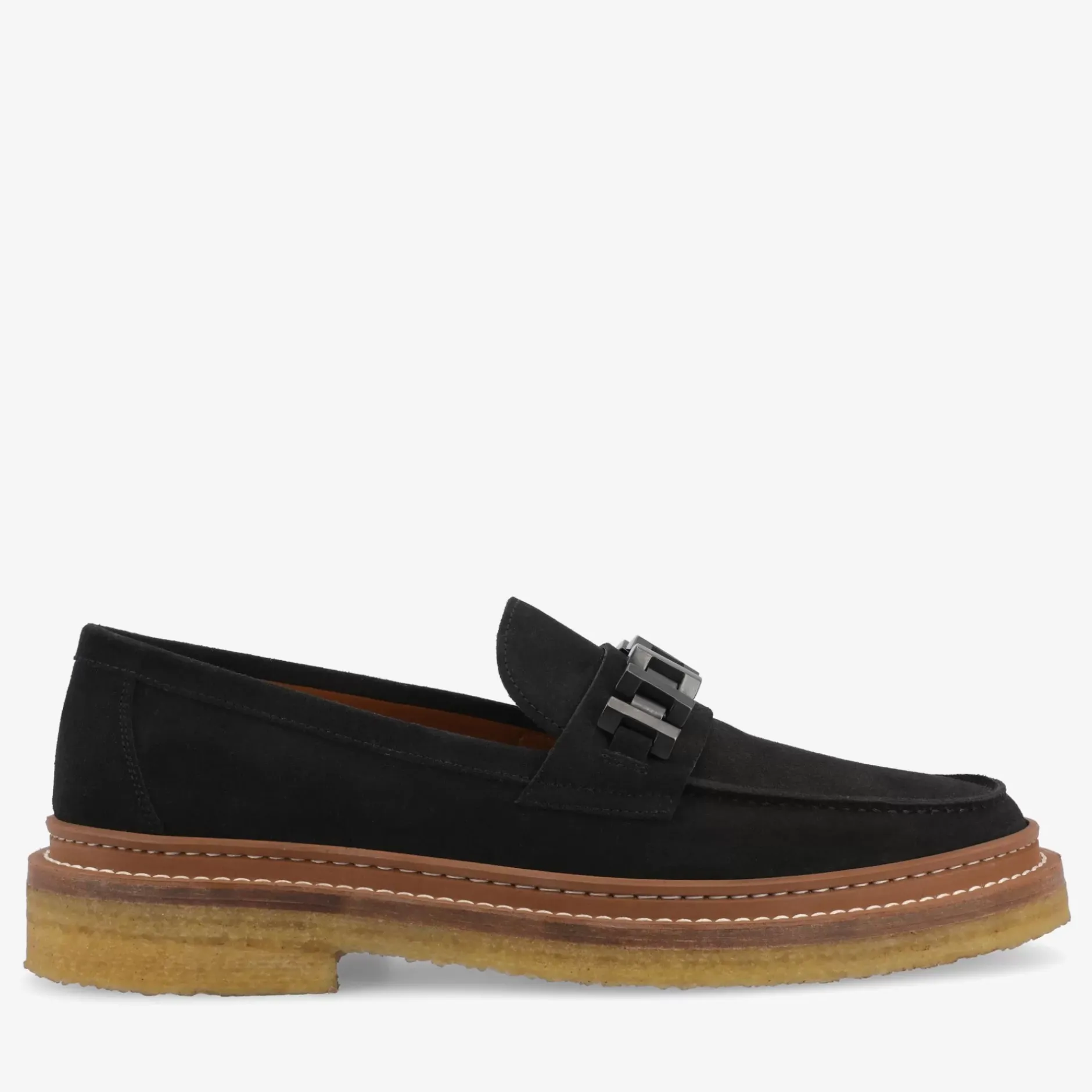 TAFT Loafers|Shoes>The Verona Loafer In Black - Black Suede Loafer |