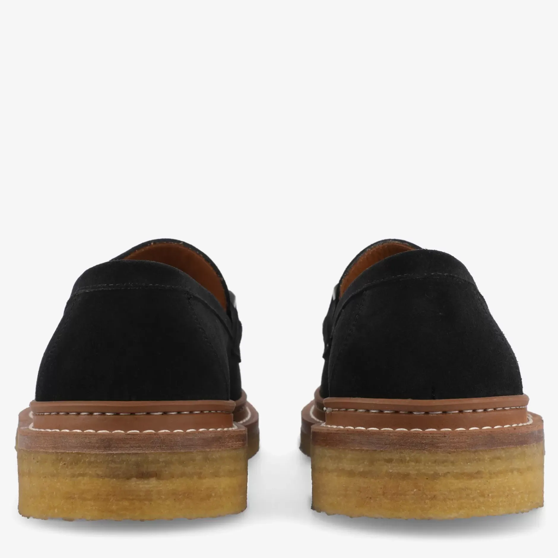 TAFT Loafers|Shoes>The Verona Loafer In Black - Black Suede Loafer |