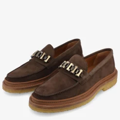 TAFT Loafers|Shoes>The Verona Loafer In Brown - Brown Suede Loafer |