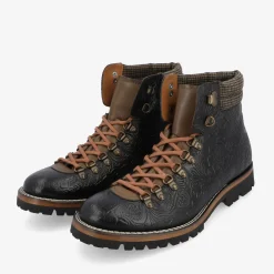 TAFT Boots>The Viking Boot In Black Floral |