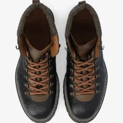 TAFT Boots>The Viking Boot In Black Floral |