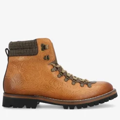 TAFT Boots>The Viking Boot In Brown Floral |