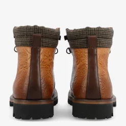 TAFT Boots>The Viking Boot In Brown Floral |