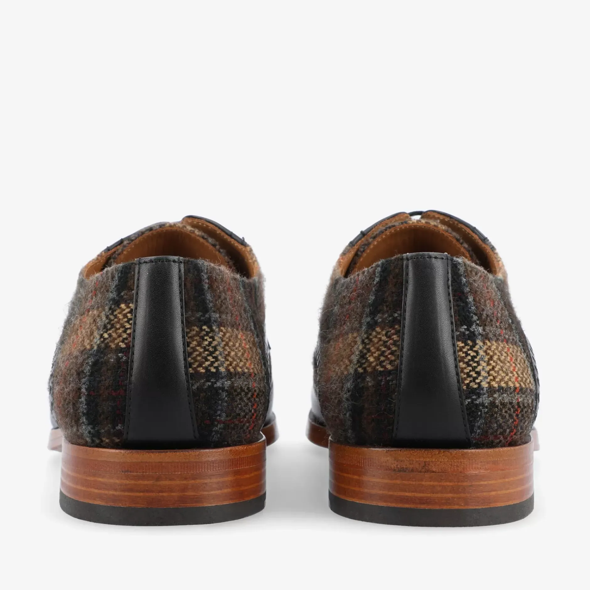 TAFT Shoes>The Wallace Shoe In Brown Tartan |