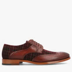 TAFT Shoes>The Wallace Shoe In Red Plaid |