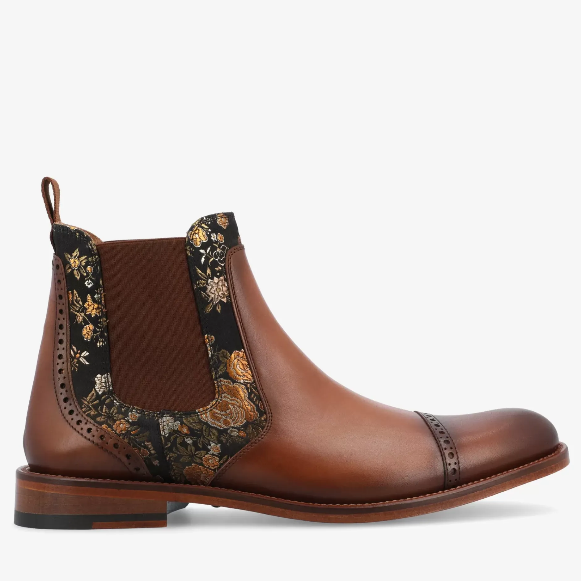 TAFT Boots|Chelsea Boots>Valencia Brown Leather Chelsea Boots - Eden |