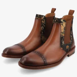 TAFT Boots|Chelsea Boots>Valencia Brown Leather Chelsea Boots - Eden |