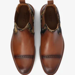 TAFT Boots|Chelsea Boots>Valencia Brown Leather Chelsea Boots - Eden |